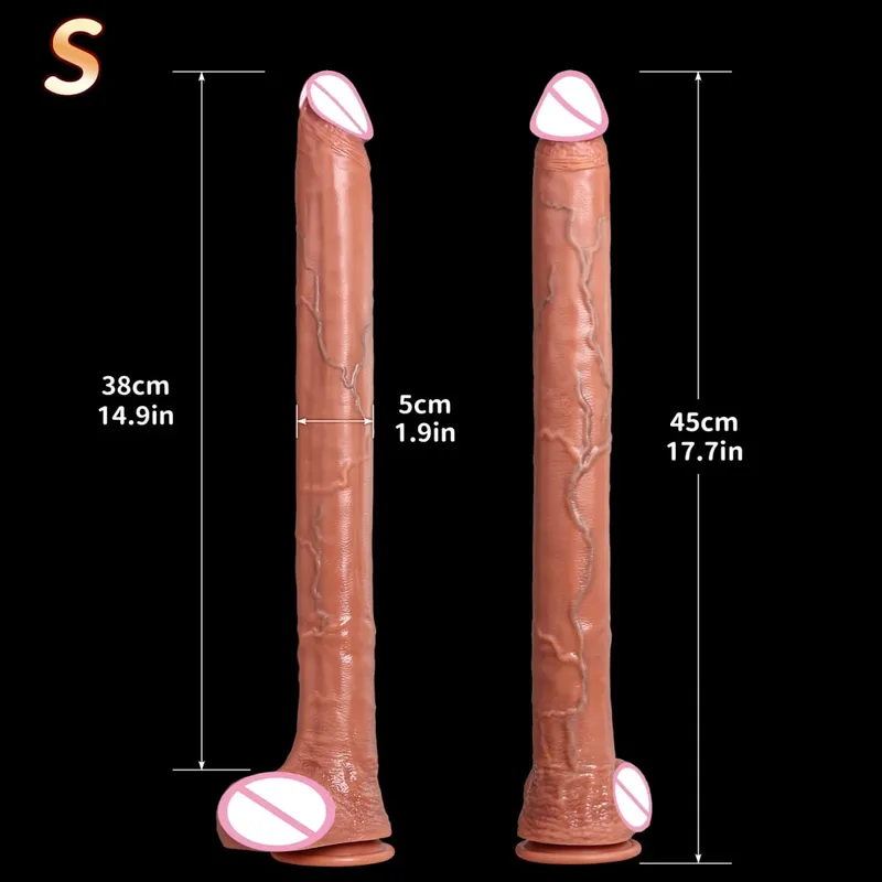 Vibradores realistas extra longos, estimulação do ponto g, toque profundo, pênis, vagina, massagem anal, penetração, pau, brinquedos sexuais para mulheres e homens