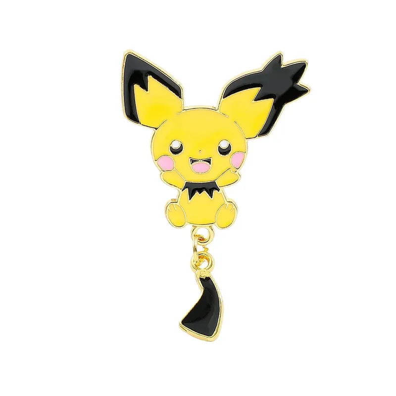 Conjunto de alfinetes esmaltados – lindos broches Pikachu Squirtle Charmander para mochilas, jaquetas – emblemas de desenhos animados de anime, presente para fãs