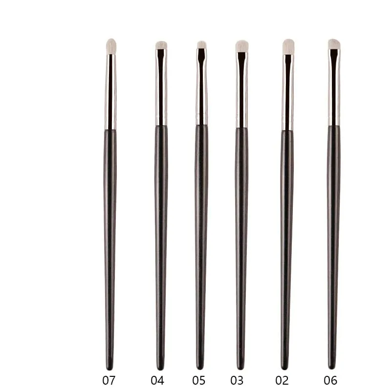 1pc White Pony Hair Eyeshadow Makeup brushes Small Smudge Precision Crease Detail Bevel Eye Shadow Make up brush Liner Lip