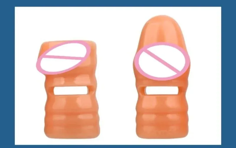 2 Pçs/set Manga Pênis Silicone Extensão Reutilizável Preservativo Atraso Ejaculação Ponto G Brinquedos Sexuais Anal Para Homens Sem Vibrador Sex Shop