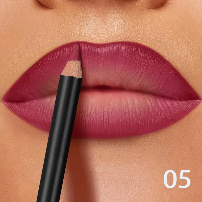6-Color Waterproof Matte Lip Liner - Long-Lasting Non-Transfer Formula Matte Finish 6 Versatile Shades — image 9
