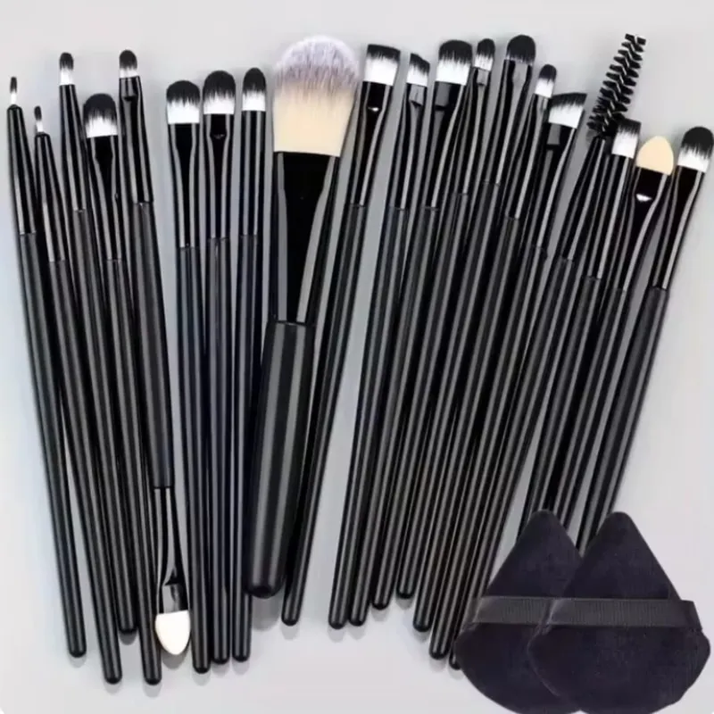 Conjunto de pincéis de maquiagem, 20 peças, delineador, mistura, pincéis de maquiagem para bochechas, olhos, base cosmética, conjunto de pincéis de maquiagem