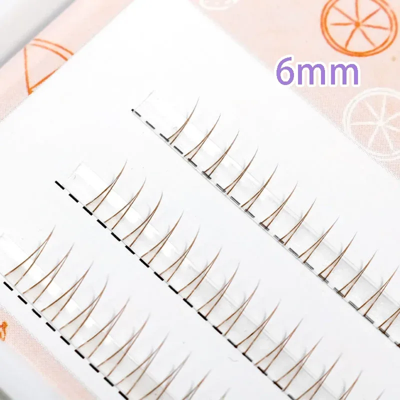 J onda v forma sob cílios quadrinhos olho cílios naturais inferiores cílios macios manga cílios cachos cachos maquiagem coreana