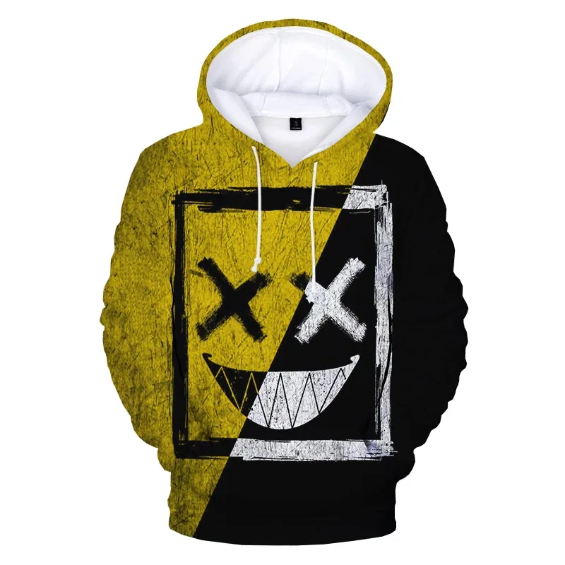 Padrão na moda diabo rosto sorridente 3d impresso moletom com capuz masculino feminino moda casual engraçado pullovers hip hop hoodies