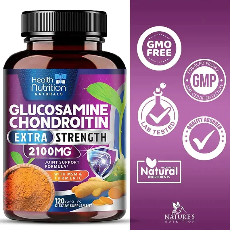 Apoio 2100mg da articulação da força tripla da cúrcuma MSM da glucosamina Chondroitin