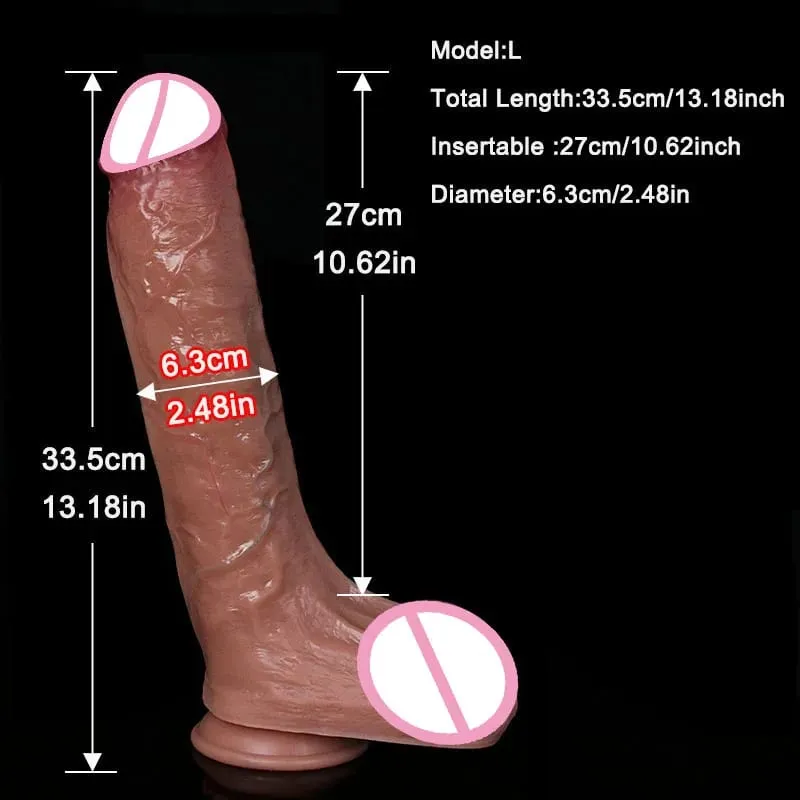 Realista 4 tamanhos macio grande vibrador duplo silicone ventosa pênis casais masturbação galo macio mulher homem anal adulto brinquedo do sexo