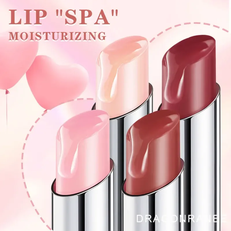 Batom que muda de cor de temperatura, hidratante, coloração labial, gelatina nutritiva, bálsamo labial, mudança quente, maquiagem para mulheres