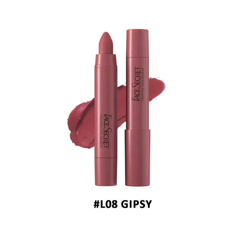 Batom fosco à prova d'água, acabamento de longa duração, antiaderente, leve, aplicação suave, conjunto de combinação labial, 1 peça