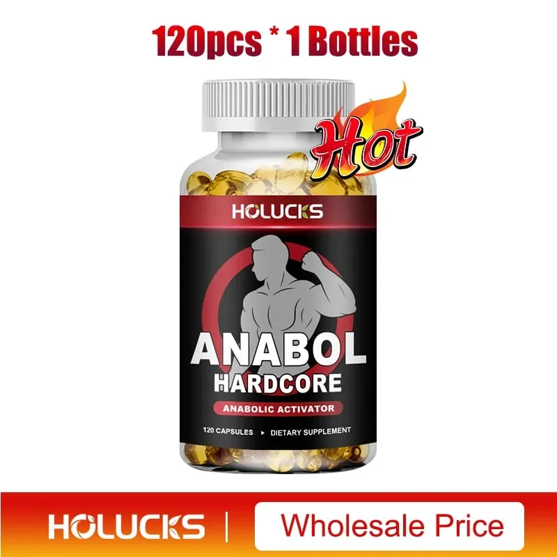 Anabol Hardcore Suplemento de Crescimento Muscular para Homens Construir Magra Densa, Alto Desempenho, Melhorando o Apoio à Saúde Geral