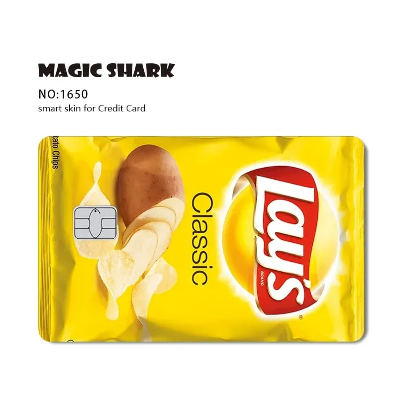 2026 New Magic Shark Anime Money Charge 404 Error ID Game Machine Film Skin Sticker for Debit Bank Credit Card