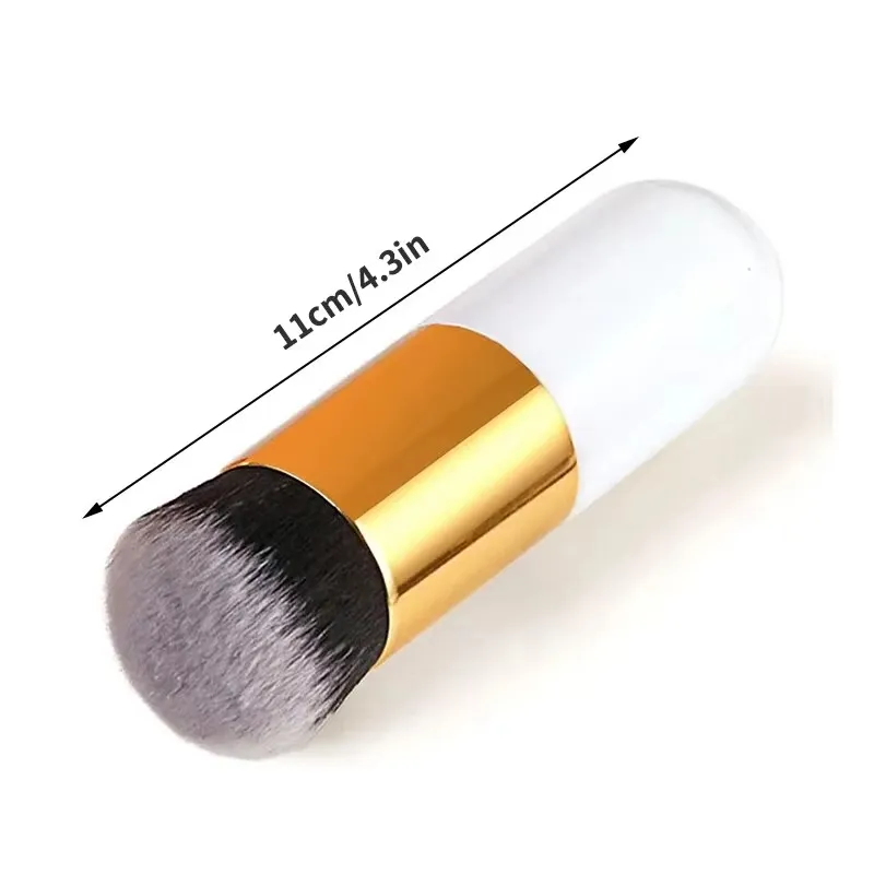 1 pçs pincéis de maquiagem rosto fundação pó solto corretivo mistura blush escova macio sintético cosméticos beleza maquiagem ferramentas