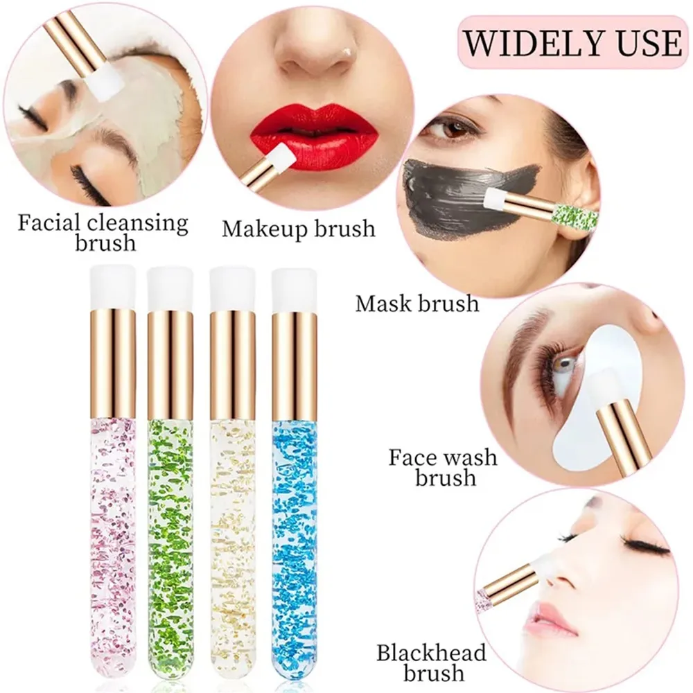 Libeauty atacado escovas de limpeza de cílios para extensões de cílios glitter lash shampoo escovas nariz poros limpeza ferramenta de maquiagem