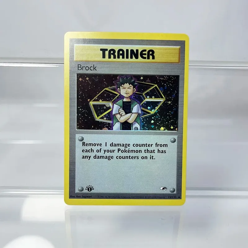 Cartões pkm 1ª edição desafio de academia 1996 conjunto de base cartões de folha única mewtwo gengar raichu jogo coleção cartões ptcg cartões proxy
