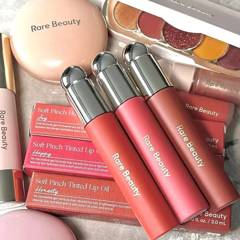 Rare Beauty Liquid Blush Silky and Glides On Smoothly Nature Long Lasting Plump Happy Hope Delight Stained Lipstick Gloss Makeup