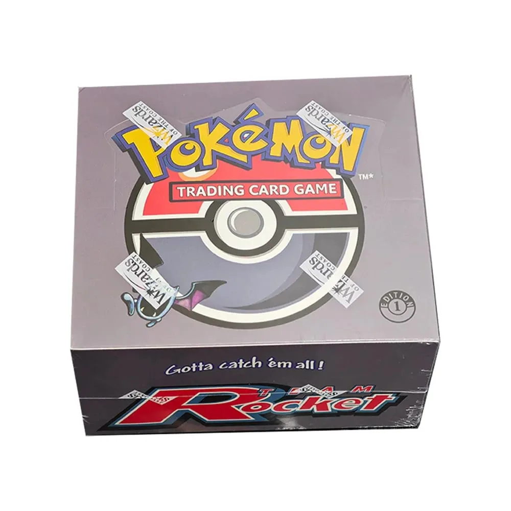 寶可夢 EX 火箭歸來補充包盒 PTCG 卡棋盤遊戲系列動漫補充包盲卡 PKM 玩具禮品