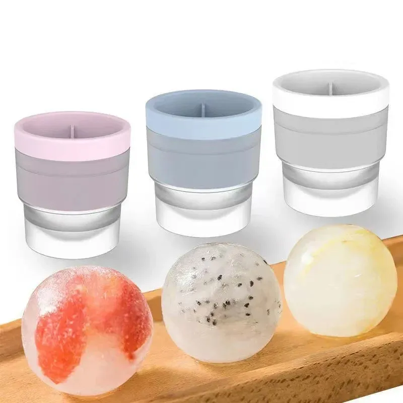 Máquina de fazer gelo esfera de qualidade alimentar, molde de gelo empilhável, derretimento lento, faça você mesmo, bola de gelo para coquetel, uísque, bebida, ferramentas de bar doméstico