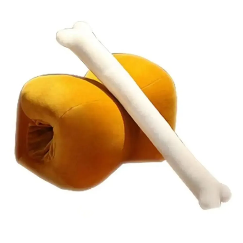 Novidade 42cm simulação osso de carne travesseiro macio lavável travesseiro hipoalergênico design de desenho animado travesseiro de dupla utilização almofada de sofá