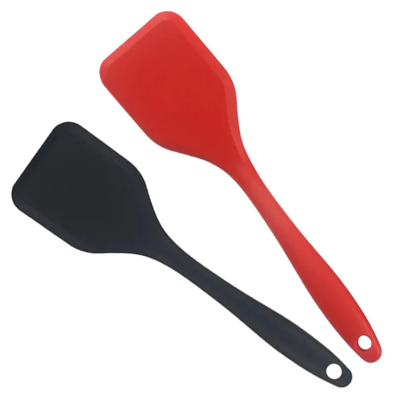Espátula de silicone para vazamento de cozinha, pá densa, omelete, peixe frito, espátula antiaderente, ferramentas de cozinha, 1 peça