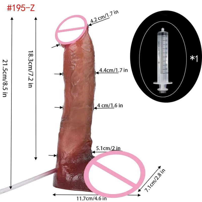 Pênis realista de silicone, ejaculação, grande vibrador realista com ventosa, toque de pele, brinquedos sexuais anais para mulheres