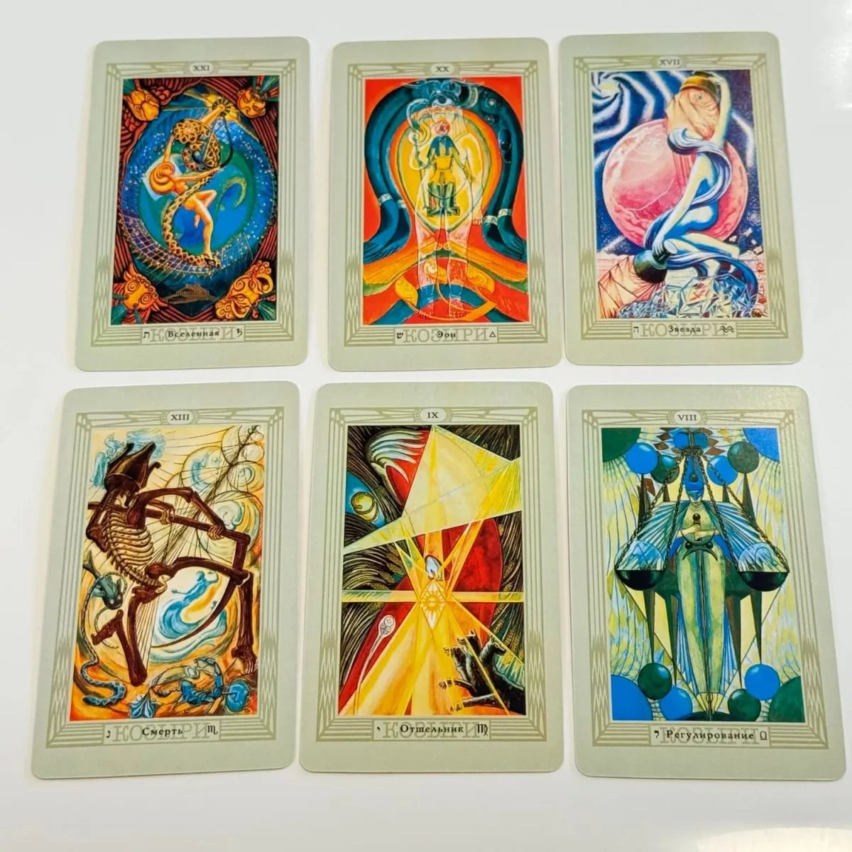 Thoth tarô cartas russo/espanhol/inglês edição oracle board jogando jogos de mesa para festa