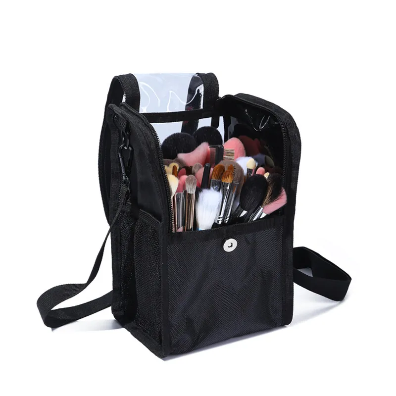 Estojo organizador para pincéis de maquiagem, suporte para pincéis de maquiagem, bolsa de armazenamento de cosméticos com alça à prova de poeira, estojo de ferramentas de maquiagem — image 3