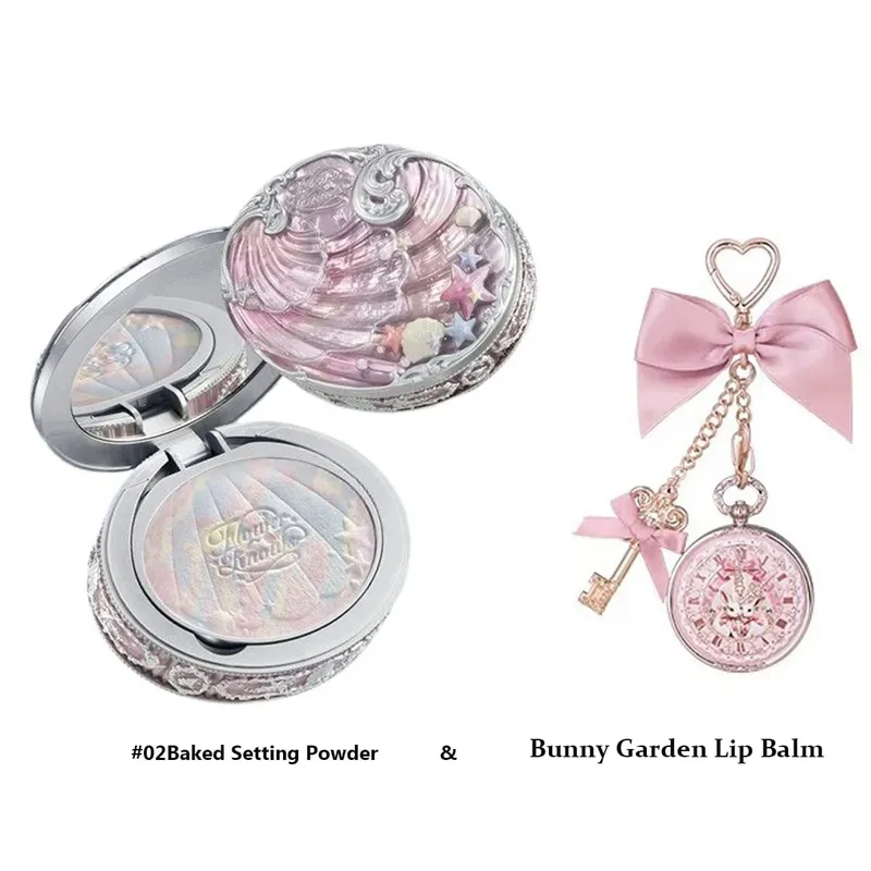 Flor sabe morango cupido coleção conjunto de maquiagem pó pressionado sólido perfume kit de maquiagem para mulheres kit completo adolescentes compõem