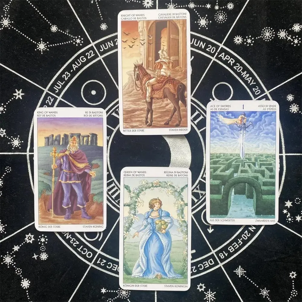 78PCS Tarot of the 78 Doors Cards Tarot Cards Fortune Telling Divination Tarot Card Family Party Leisure Board Game