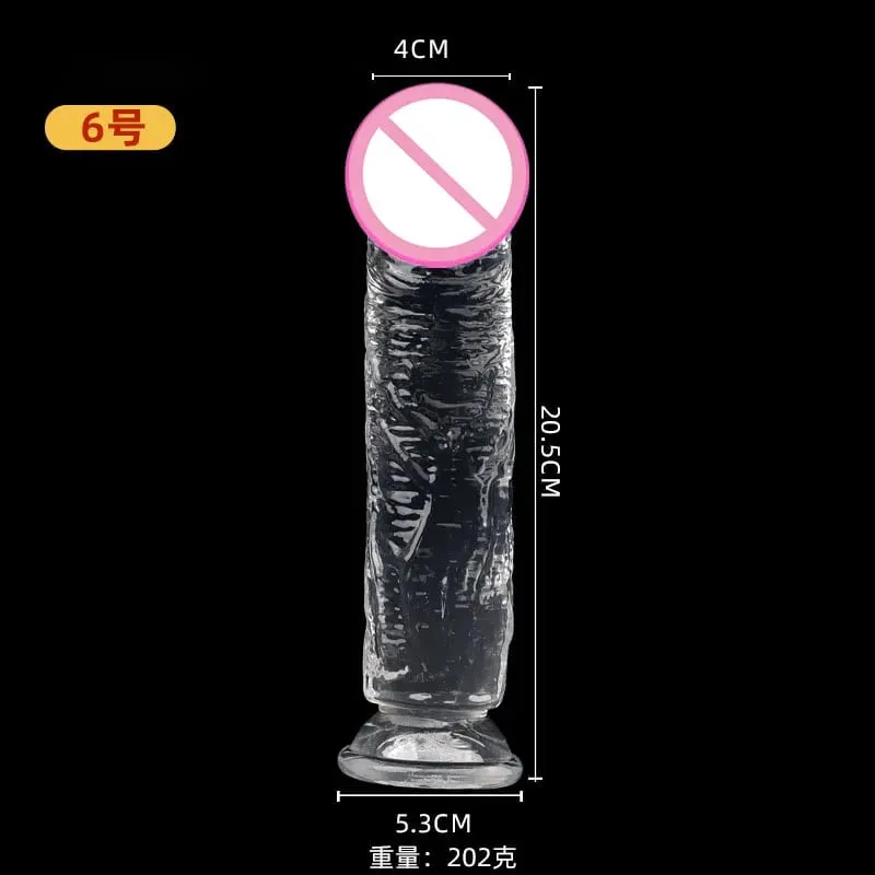 Realistic Dildo Jelly Penis Suction Cup Dildo Big Dick Female Masturbator Clitoral Stimulator Lesbian Sex Toys For Women 7 Sizes