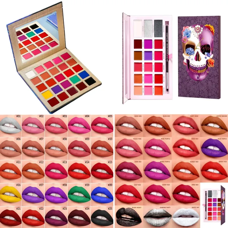 Paleta multicolorida de blush, sombra, bronzeador e batom, paleta de maquiagem de uso múltiplo para maquiagem de festa de festival de Halloween, 1 peça