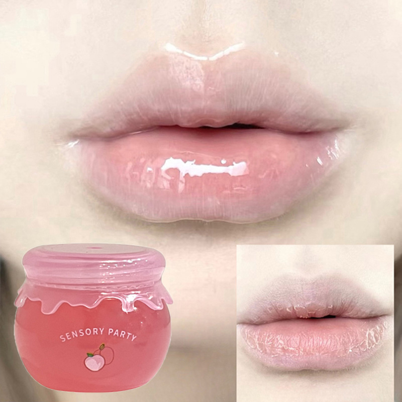 Uvas verdes claro brilho labial manutenção hidratante bálsamo labial esfoliante nutritivo cuidados com os lábios pêssego brilho labial matiz