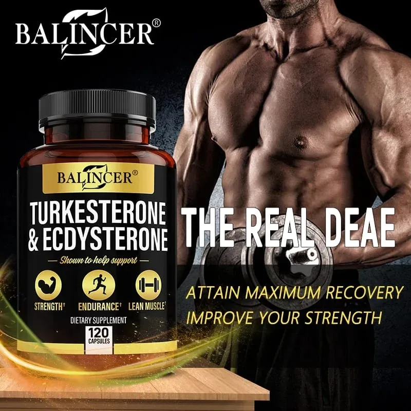 Suplemento de perusterona e ecdisterona - 1000 mg - Melhora a resistência ao exercício suplementação desportiva massa muscular