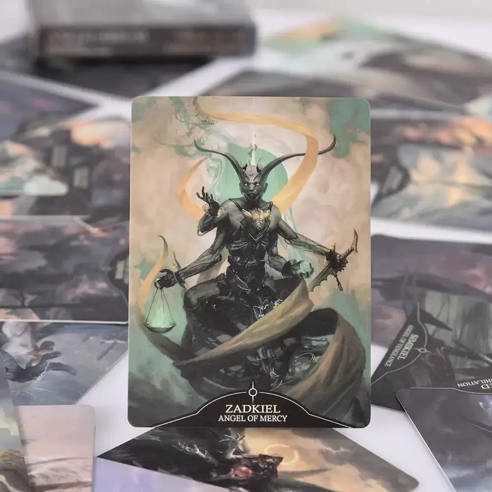 Angelarium Oracle Of Emanations Card Games 33pcs versão em inglês jogos de tabuleiro