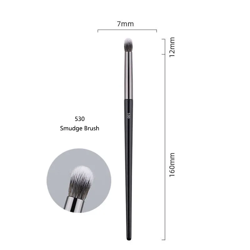 1pc pro pincéis de maquiagem fundação pó fã compõem escova contorno 3d pontilhado sombra corretivo ângulo sobrancelha sombra ferramentas
