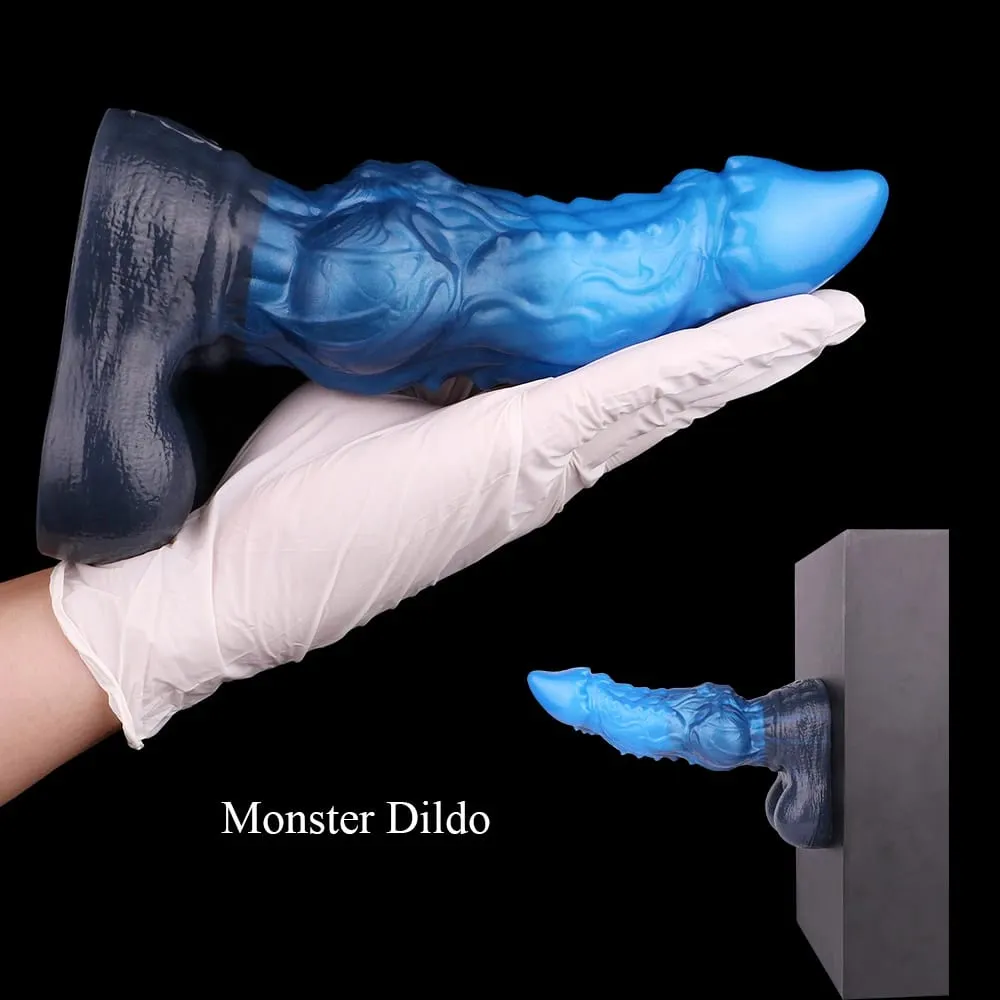 Monstro dragão galo anal vibradores dupla camada pênis vaginal ânus masturbador silicone brinquedos sexuais para adultos mulheres homens flertando
