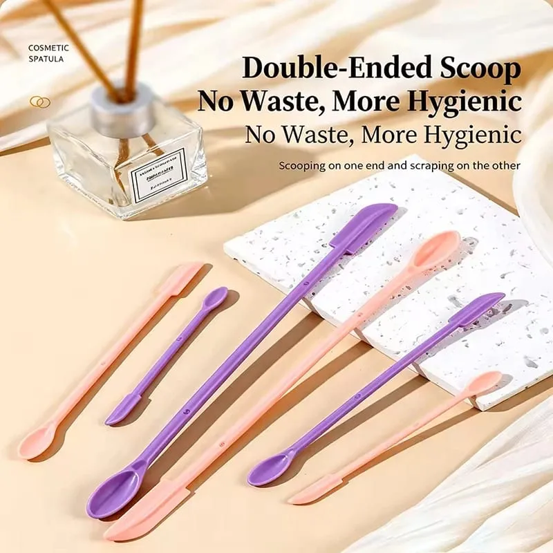3 pçs conjunto de pincéis de maquiagem raspador de silicone mini macio cosméticos escavação colher jam raspagem colheres máscara facial escova