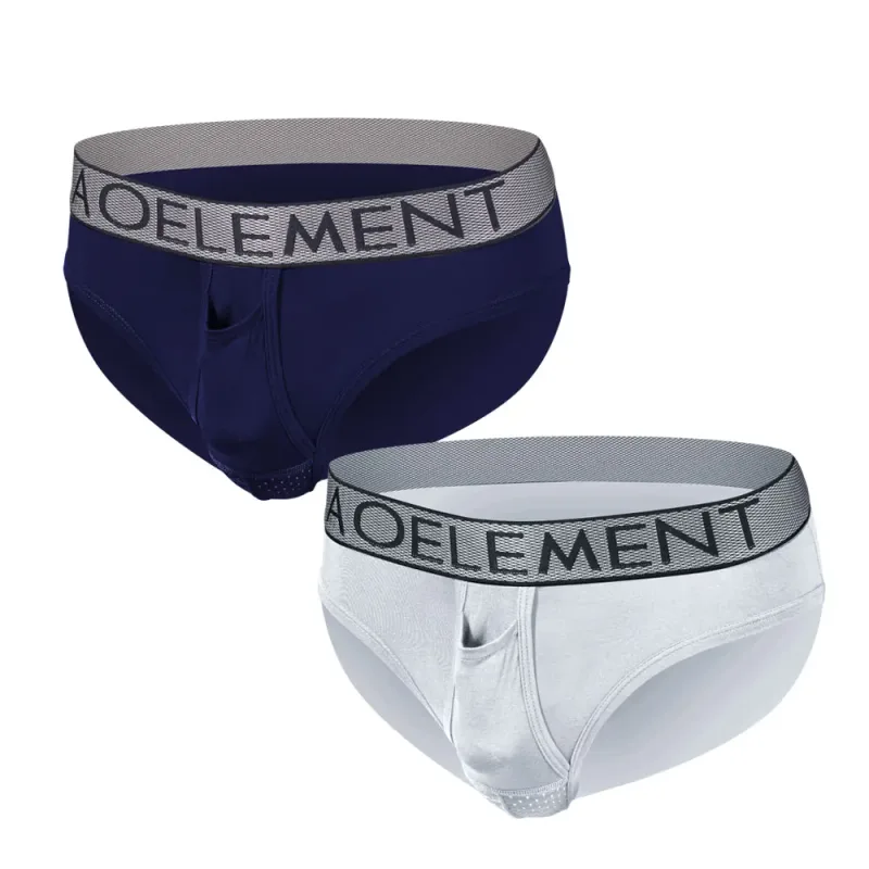 Roupa íntima masculina de suporte escrotal de separação em forma de arma, cuecas respiráveis para varicocele com bolsa em forma de U