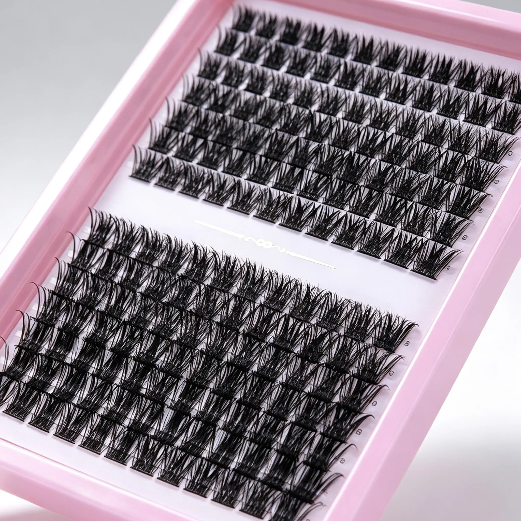 D curl cluster cílios extensões de cílios individuais fofos cílios postiços segmentados diy lash clusters para casa maquiagem diária dos olhos — image 5
