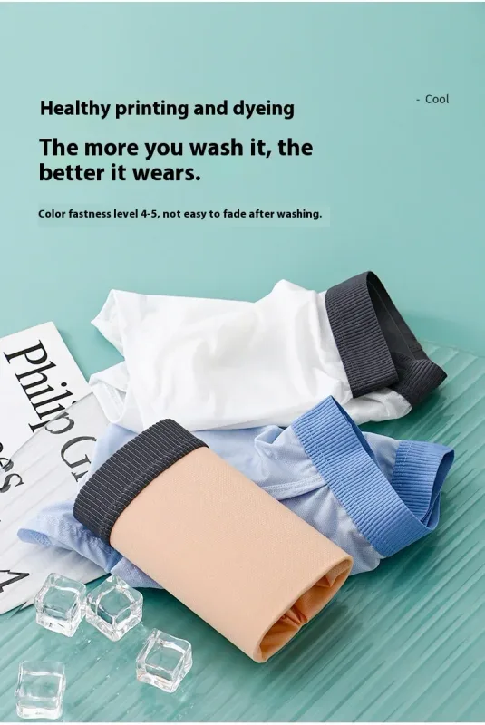 Cuecas modais masculinas, design de bolsa dupla separada, roupa íntima ultrafina e respirável de alta elasticidade, uso diário confortável