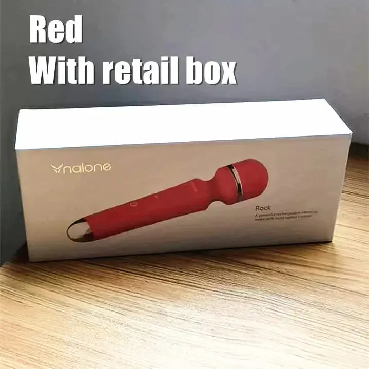 Nalone rock poderoso clitóris vibrador usb recarga varinha mágica av vibrador massageador produto sexual brinquedos sexuais eróticos para mulher