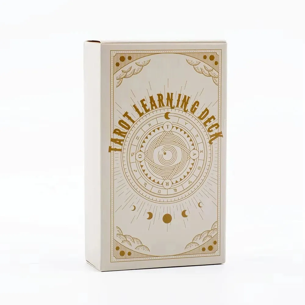 Baralho de aprendizagem de tarô, 81 cartas, versão em inglês, 10.4*6 cm, tabuleiro de adivinhação místico, jogos para iniciantes