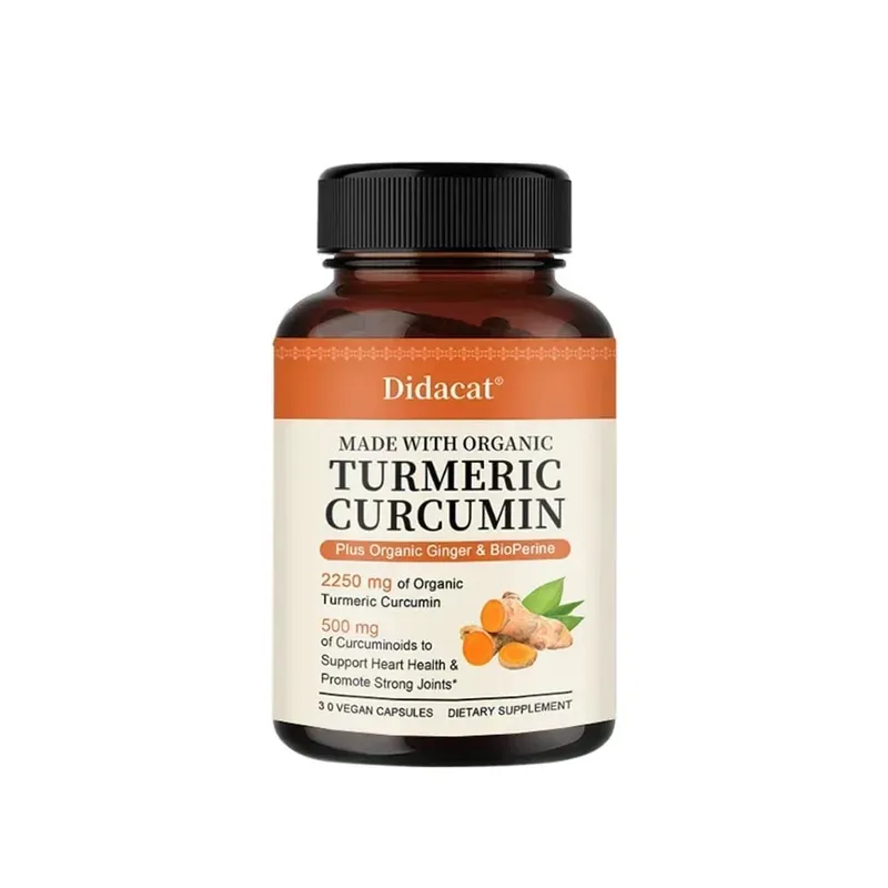 Turmeric Curcumin Capsules 2250mg Herbal Extract 95% Curcuminoids with Black Pepper Powerful Joint Support