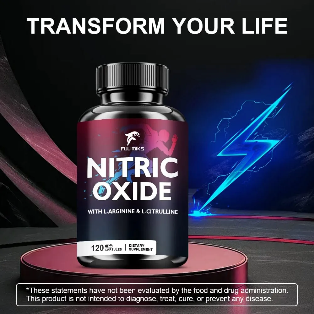 Poderoso suplemento de óxido nítrico - Suporte muscular premium Booster de óxido nítrico - Energia natural e suporte à saúde do coração — image 7