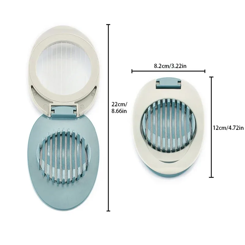 Multifunctional Egg Cutter 304 Stainless Steel Egg Slicer Fruit Salad Slicer Preserved Egg Separator Kitchen Gadget