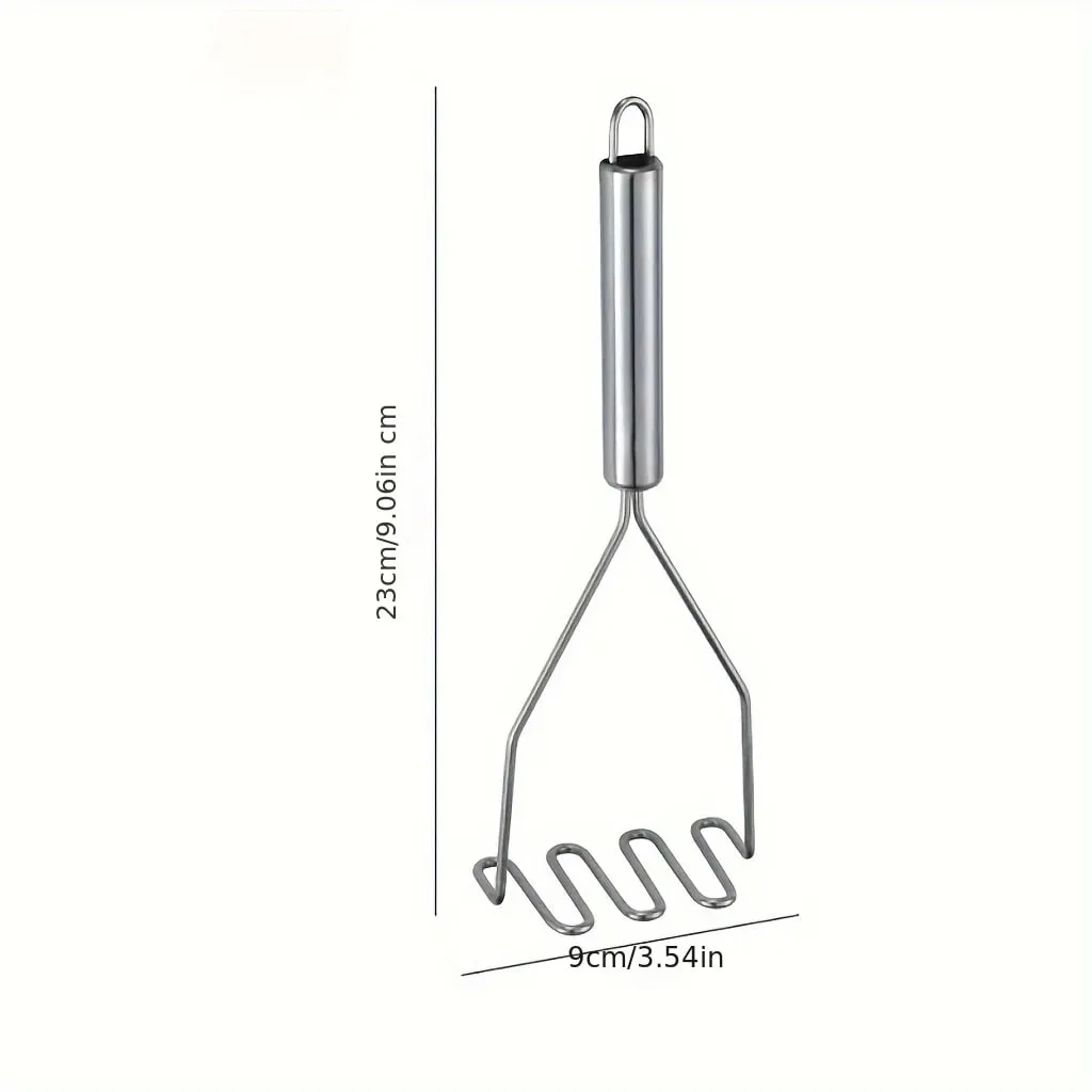 1pc onda de aço inoxidável triturador de batata-ideal para cozinha purê de vegetais e frutas-utensílios de cozinha duráveis — image 4