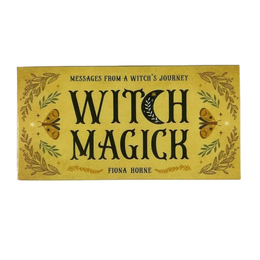 Witch Magick Cards Oracle Deck 40 tarjetas de inspiración con palabras clave