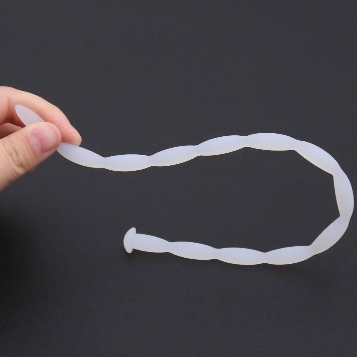 Manyjoy dilatador uretral de silicone em formato de onda branca, 8 tamanhos, masturbação masculina, cateter estimulador de bloqueio, brinquedos sexuais adultos para homens