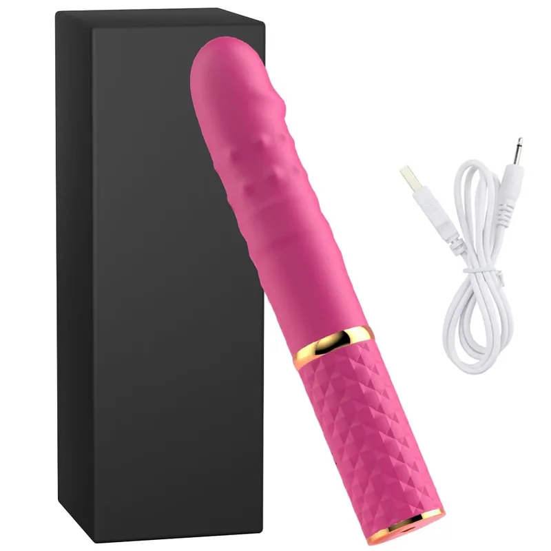 Vibrador telescópico vibrador automático para cima massageador ponto g empurrando buceta retrátil vibrar brinquedos sexuais de tamanho grande para mulheres