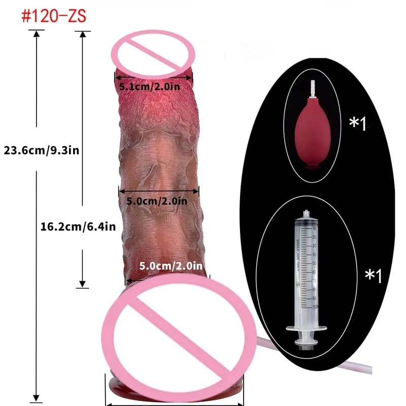 Pênis realista de silicone, ejaculação, grande vibrador realista com ventosa, toque de pele, brinquedos sexuais anais para mulheres
