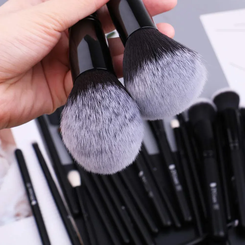Ducare preto pincel de maquiagem profissional sombra fundação pó macio cabelo sintético pincéis de maquiagem brochas maquillaje