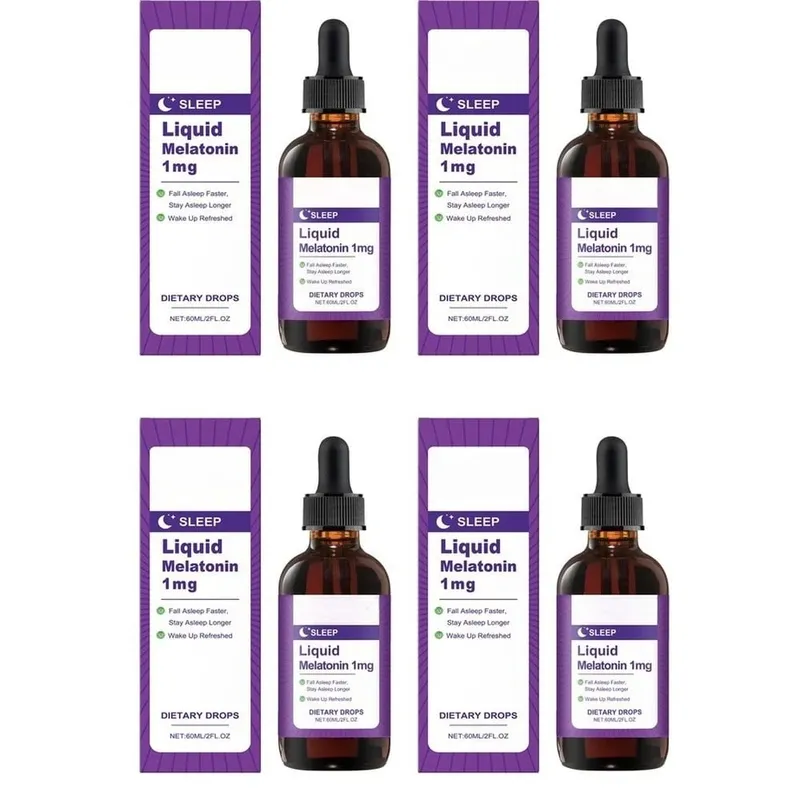 Folyékony melatonin 1 mg Alváscseppek Mentalevél kivonat Gyorsabb elalvás Maradj tovább aludj Frissítve kelj fel 60 ml